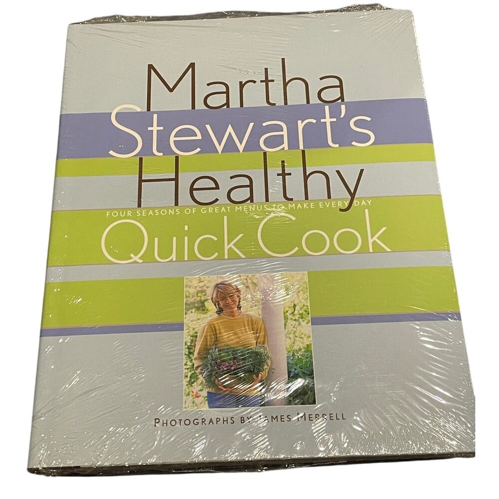 Martha Stewart Healthy‎ Quick Cook Hardcover Book 1990 New Sealed 051757702X